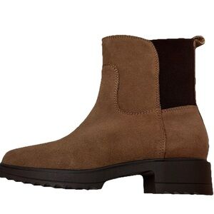 Blondo Women's Coppa Chelsea Taupe  Brown Suede Ankle Lug Boots-6.5 Cottagecore
